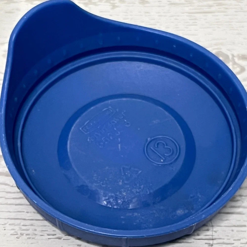 Rubbermaid Servin Saver 6.5oz 190ml Clear Bowl Blue Lid 552C 552I 3 Vintage